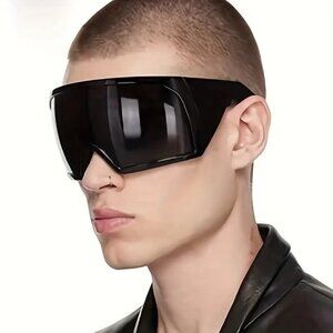 Men's Rave Curved Lens Lampshade Sunglasses